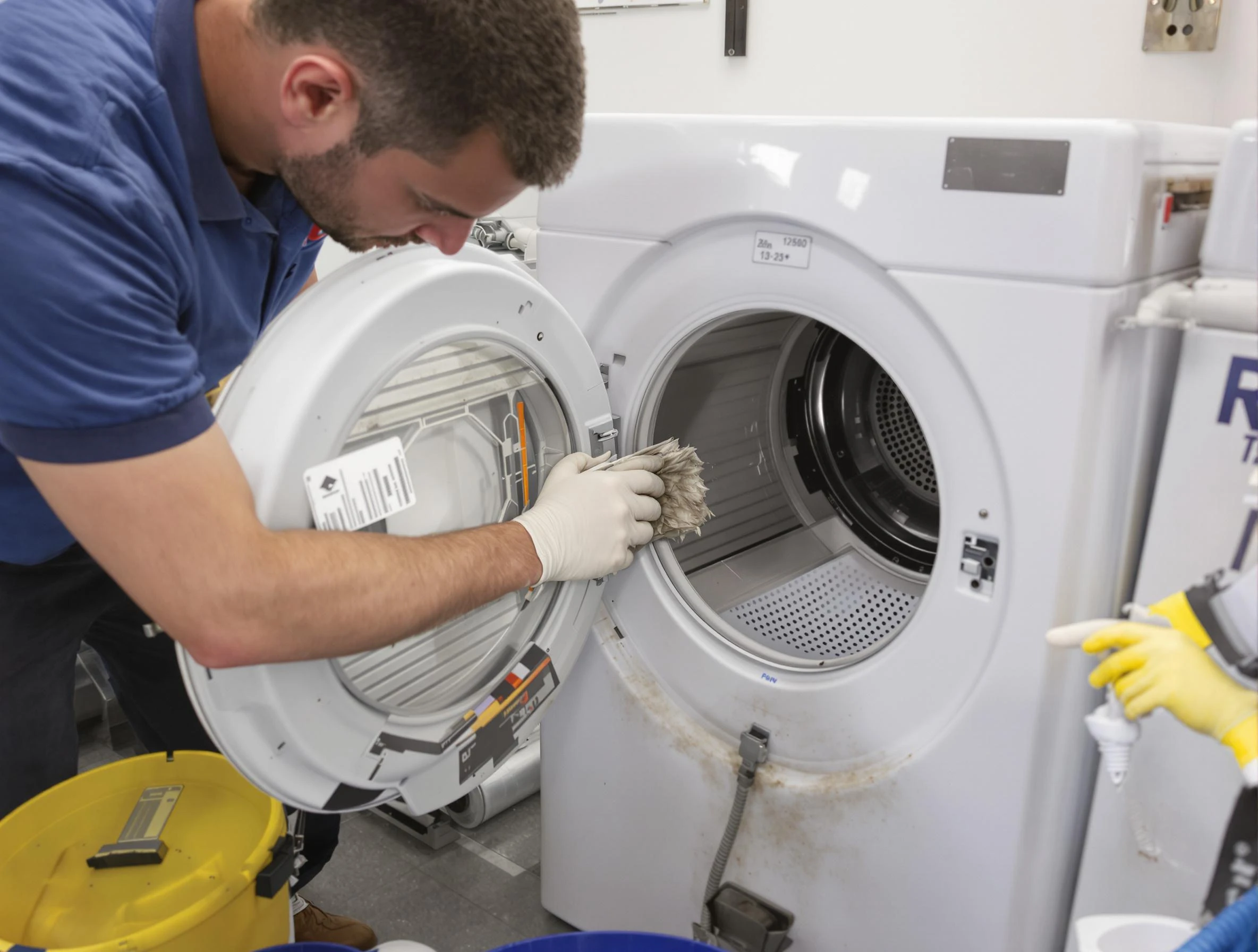Mesa Dryer Vent Cleaning specialist performing detailed lint trap cleaning service in Mesa