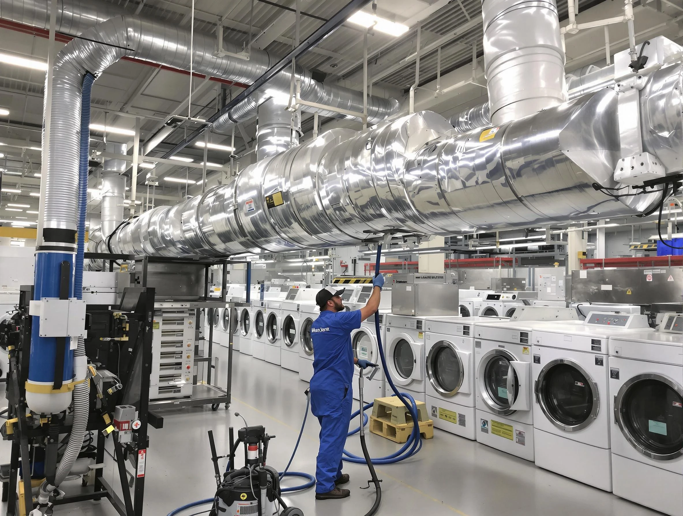 Mesa Dryer Vent Cleaning team performing heavy-duty industrial dryer vent cleaning in Mesa